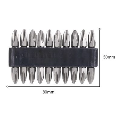 10Pcs PH2 50/65/100/150mm Strong Magnetic Cape Electric Drill Bit Electric Screwdriver Bit Cross Screwdriver Bit Driver Head Set Screw Nut Drivers