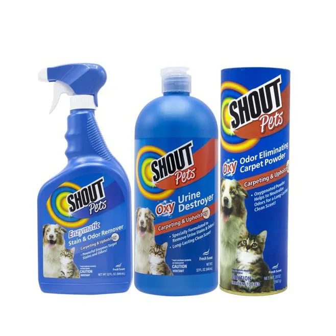 Shout Pets Multisurface Stain Odor Remover and Urine Destroyer for carpet and upholstery