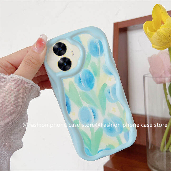 phone-case-เคส-realme-c53-c55-nfc-c30-c30s-c33-c35-realme10-4g-การ์ตูนกระต่ายหมีดอกทิวลิปป้องกันเลนส์ซิลิโคนนิ่มฝาครอบหลัง2023