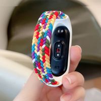 Bracelet for xiaomi Mi band 6 Strap Nylon Braided Solo Loop watchband NFC smart watch Miband 6 belt correa on Mi band 5 4 3