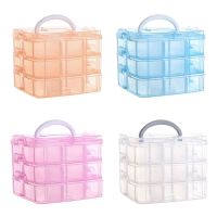 Transparent Portable Large Jewelry Organizer Removable Grids Jewelry Storage Rings Necklaces Box Container Case Display