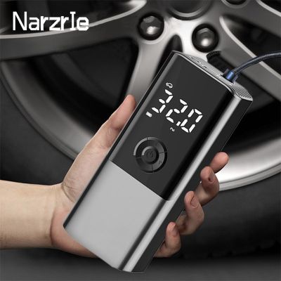 ✁▬▪ 120W Wireless Car Air Compressor 6000mAh Electric Portable Tire Inflator Pump for Motorcycle Bicycle Boat AUTO Tyre Balls