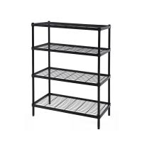 โปรโมชัน ชั้นวางของ 4 ชั้น WIRELINNER 90X45X120 ซม. สีดำ 4-TIER SHELVING UNIT WIRELINNER 90X45X120 BLACK สินค้าโปรโมชั่น เฟอร์นิเจอร์อเนกประสงค์ ชั้นวางของ ราคาถูก