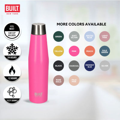 Built NY Apex Insulated Temperature Retention Double Walled Stainless Steel Water Bottle with Leakproof Perfect Seal Lid (540ml/19Oz) กระบอกน้ำสแตนเลสเก็บอุณหภูมิ