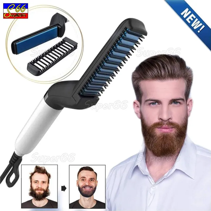 Electric Hair Straightener Brush, Men Quick Beard Straightener Styler Comb, Hair Straightening, Curly Hair Straightening Comb, Side Hair Detangling | Lazada PH Electric Hair Straightener Brush, Men Quick Beard Straightener Styler Comb, Hair Straightening, Curly Hair Straightening Comb, Side Hair Detangling | Lazada PH