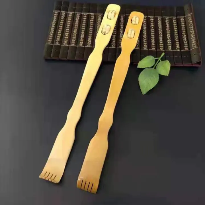 Natural Bamboo Back Scratcher Wooden Self Scratching Rolling Massage Tool Lazada Ph