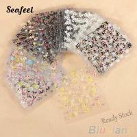 【hot sale】 ♂ B50 (Seafeel) 10 Sheets Nail Art Transfer Stickers 3D Design Manicure Tips Decal Decorations