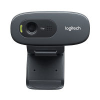 Logitech C270 HD Vid 720P Black กล้องเว็บแคมพร้อมไมโครโฟน Micphone วิดีโอโทรสำหรับแอนดอยด์ทีวี Oginal เว็บแคม