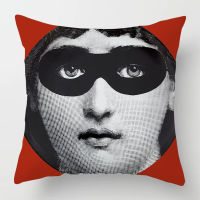 R Piero Fornasetti Face Pillow Case Bedroom Living Room Home Hall Decorative Cushion Pillow Cover