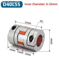 1pc Six Jaws D40L55 Coupler Aluminium Plum Flexible Shaft Coupling Motor Connector CNC Elastic Couplings D40 L55 Bore 6-22mm