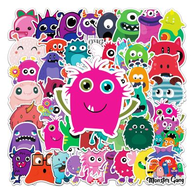10/30/50PCS Small Monster Cartoon Cute Reward Children Graffiti Waterproof Sticker Suitcase Notebook RefrigeratorHelmetWholesale Stickers Labels