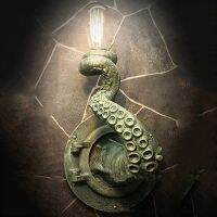 Hanging Wall Octopus Tentacle Holder Retro Octopus Light Tentacle Monsters Lamp Holder Bulbs Hanging Wall Lamp Bulbs