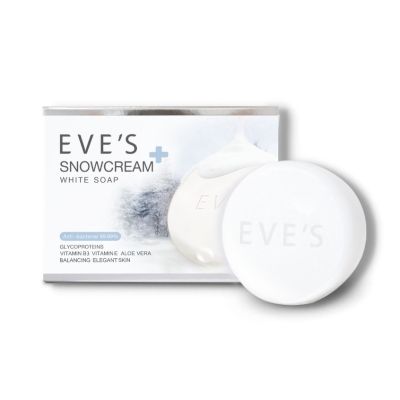 สบู่อีฟส์ สบู่ครีมขาว EVE’S SNOWCREAM WHITE SOAP