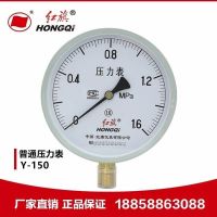 Factory direct red flag instrument pressure gauge Y-150 1.6 level boiler gauge water pressure gauge oil pressure gauge barometer