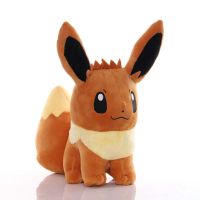 ขนาดใหญ่35เซนติเมตร TAKARA TOMY โปเกมอน Eevee ของเล่นตุ๊กตาน่ารัก Eevee นุ่มยัดไส้สัตว์ของเล่นตุ๊กตาของขวัญวันเกิดสำหรับเด็กเด็ก