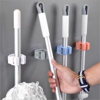 Bathroom Adhesive Multi-Purpose Hook Wall Mounted Mop Organizer Holder RackBrush Broom Hanger Hook Kitchen Bathroom Strong Hooks Picture Hangers Hooks