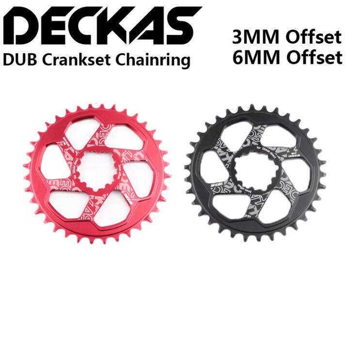 DECKAS Bicycle Bike DUB Crankset Aluminum Alloy 3mm 6mm offset ...