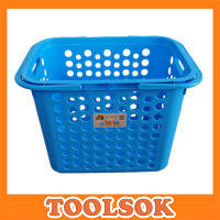 ตะกร้า TWIN BASKET No.5011 ขนาด 33x52x42 ซม. สีฟ้า