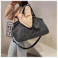 SNAILLADY Oversize Polyester Shopper Women Casual Large Capacity Sport Handbag Men Travel Tote Bag Black And Grey Shoulder Bag