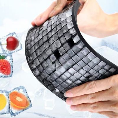 Food grade silicone ice cube tray 160 grid ice cube tray DIY mini ice cube small square mold ice maker kitchen Ice Maker Ice Cream Moulds