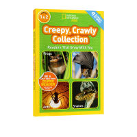 Original English National Geographic Children creepy Crawley Collection 4 stories L1L2 National Geographic Childrens Encyclopedia graded reading materials primary school stem course