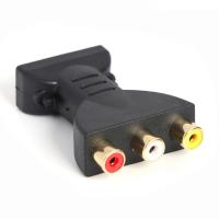 [HOT HAIXWLXKWW 589] HDMI ชาย3 RCA หญิงคอมโพสิตวิดีโอเสียง AV อะแดปเตอร์ที่รองรับ720P 1080P สัญญาณดิจิตอล Converter สำหรับทีวี