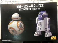 Star-Wars BB-8และ R2-D2ประกอบโมเดลนิวเคลียร์1/12หุ่นยนต์สายบู๊ที่ซ่อมแล้ว