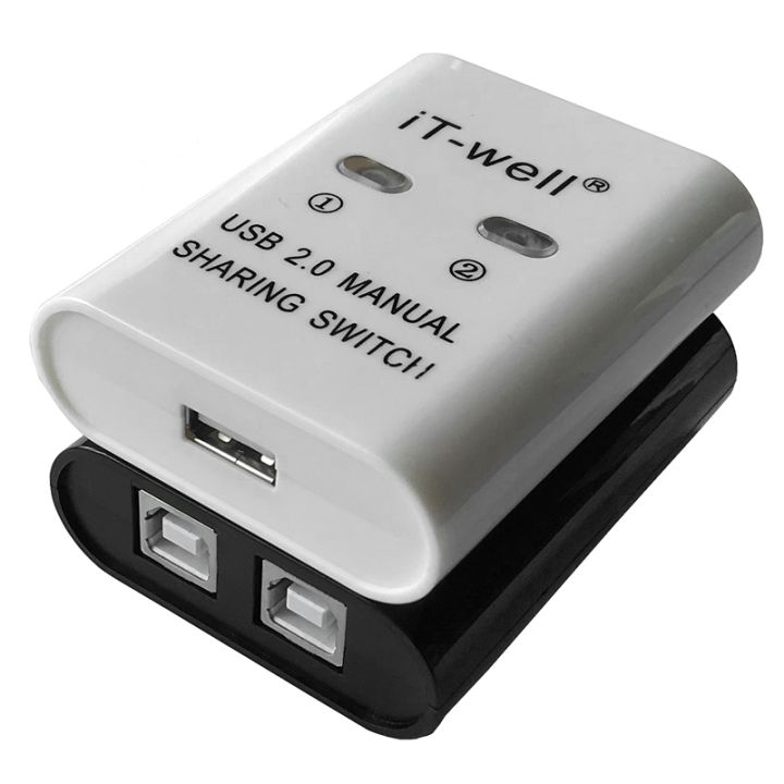 it-well-usb-printer-sharing-device-2-in-1-out-printer-sharing-device-2-port-manual-kvm-switching-splitter-hub-converter