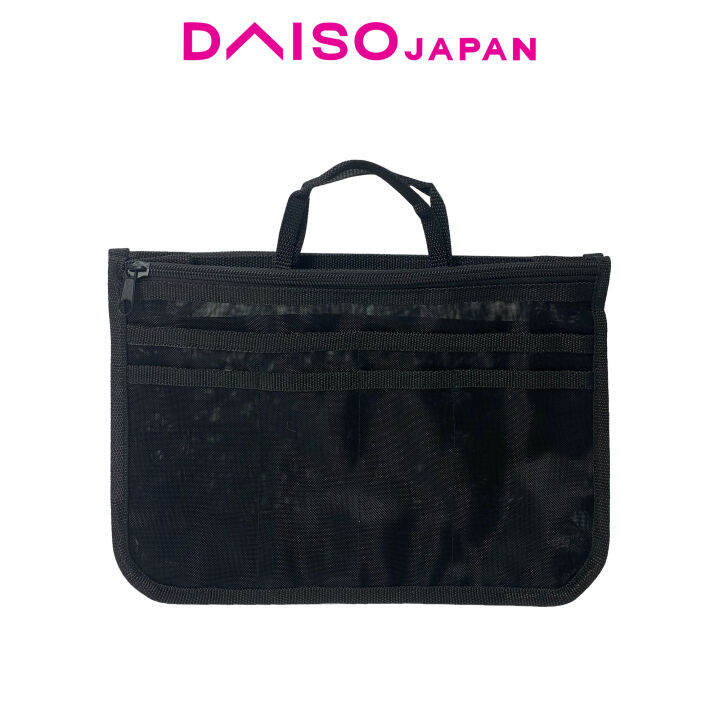 Daiso A5 Mesh Bag Organizer in Black Lazada PH