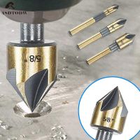 5ชิ้นเจาะซิงค์เคาน์เตอร์ชุดบิตความเร็วสูงเหล็ก82องศาบิต Countersink ใน