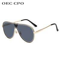 【hot】 Brand Designer Luxury vintage flat top Sunglasses Big Frame Eyewear Gradient Round Glasses Man driving shades