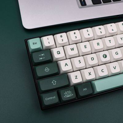 137Keys PBT พฤกษศาสตร์ปุ่มกด XDA รายละเอียดย้อมย่อยปุ่มกดสำหรับเชอร์รี่ MX สวิทช์วิศวกรรมแป้นพิมพ์ DZ60 RK61 64 68เค้าโครง