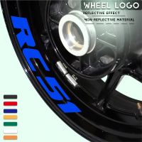 Waterproof Motorcycle Sticker Decorative Stripe Logo Wheel With Reflective MOTO Inner Rings Decal For HONDA RC51 rc 51