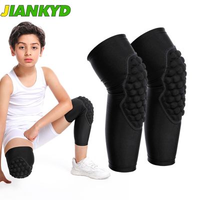 Kids Youth 3-12 Years Padded Arm Knee Sleeve Compression Leg Protective Knee Padded for Football Basketball Volleyball Baseball