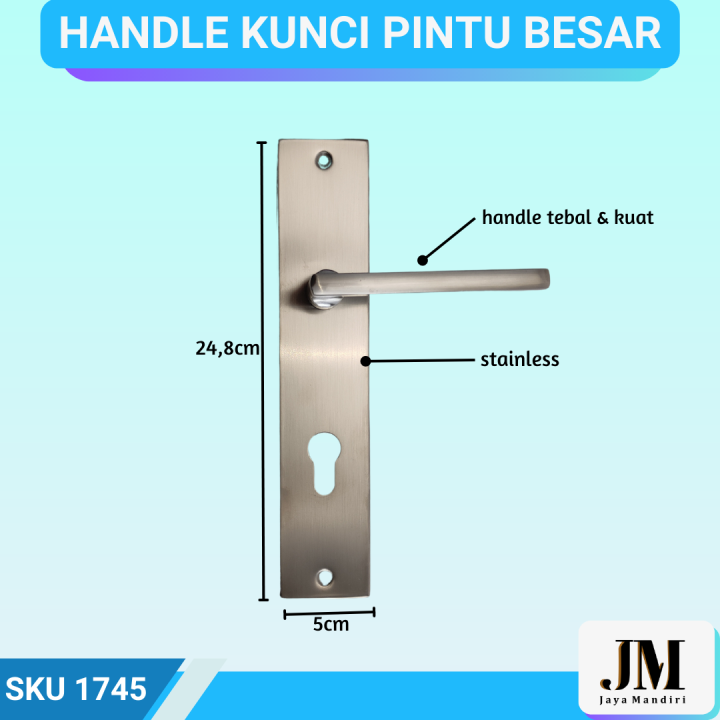 Gagang Pintu Handle Pintu Minimalis Bahan Stainless | 1745 | Lazada