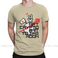 Ntf T-Shirt Men Top Quality 100% Cotton Short Summer Sleeve To The Moon Casual Shirt Loose