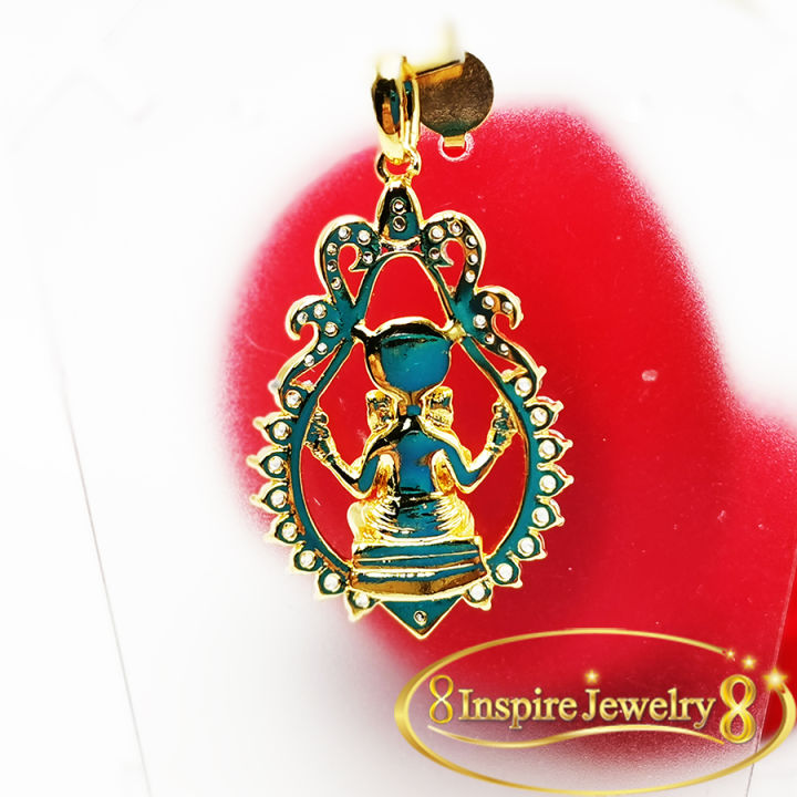 แบรนด์-inspire-jewelry-จี้พลอยทับทิมรูปดอกไม้ประดับเพชร-cz-สวยงาม-ปราณีต