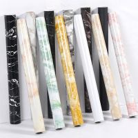 Vinyl Marble Wallpaper Modern Kitchen Oil Proof Waterproof Self Adhesive Fire Prevention Wall Sticker For Ambry Furniture Decor