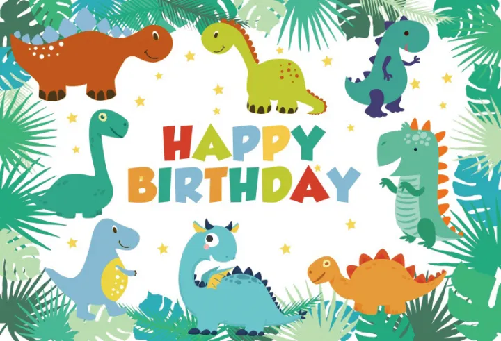 150x100cm Dinosaur Theme Backdrop Photography Background For Kids ...