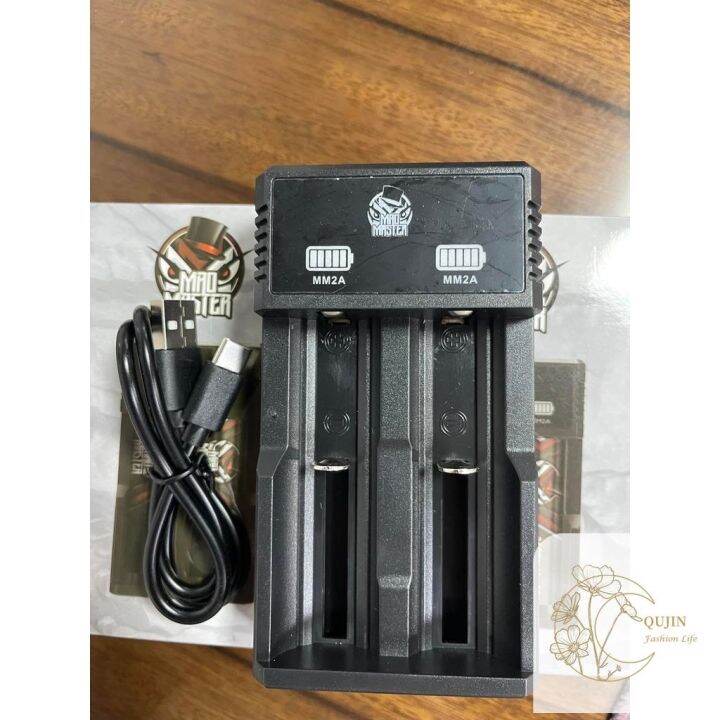 Legit Original Mad master charger(2 slots charger) USB Liion VAPE