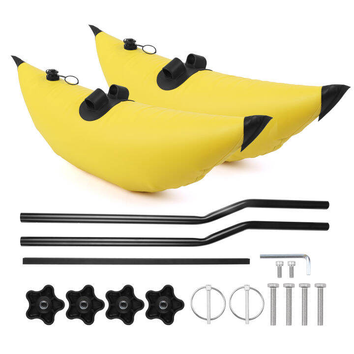 Inflatable Kayak PVC Outriggers Stabilizers System Kit Canoe Buoy Float