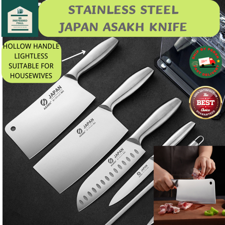Japan Asakh Knife Hollow Handle Knife Stainless Steel Household Slice