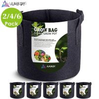 ❀∏☂ AMKOY 1-10 Gallon Fabric Garden Potato Grow Container Bag Plant Seed Growing Bag Flower Pots Vegetable Planter Tool with Handle