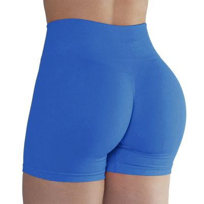 กางเกงออกกำลังกายแฟชั่นสำหรับผู้หญิง Uiy-02กางเกงขาสั้นโยคะเอวสูงไร้ตะเข็บกางเกงกางเกงวิ่งดันรัดรูปกางเกงกีฬาขาสั้น