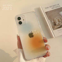 เคสโทรศัพท์ไล่ระดับสีสำหรับ iPhone 14 13 12 11 Pro Max Casing Ponsel ที่ใช้งานได้รวมทุกอย่างแบบนิ่มสำหรับ Apple 7 8 X Xr Xs Max Se 2020คลุมทั้งหมดยามตัวปกป้องกล้องถ่ายรูปสไตล์เรียบง่าย INS ติ๊กต๊อก