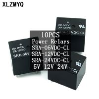 10PCS/Lot Power Relays SRA- 05V 12V 24VDC-AL-CL T74 20A 5PINS SRA-05VDC-CL SRA-12VDC-CL SRA-24VDC-CL Relay Electrical Circuitry Parts