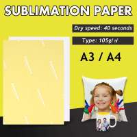 100 แผ่นกระดาษระเหิดย้อม A3/A4 กระดาษถ่ายเทความร้อนสำหรับเสื้อยืดอิงค์เจ็ทแก้วเบาะผ้าการพิมพ์กระดาษถ่ายโอนภาพถ่าย