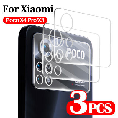 ชิ้นกระจกนิรภัยสำหรับ Xiaomi Poco X4 Pro X3 โทรศัพท์กลับกล้องป้องกันหน้าจอเลนส์ด้านหลังฝาครอบฟิล์มสำหรับ Xiaomi Poco X4 Pro 5G-iewo9238