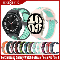 ใหม่สำหรับสายคาด For Samsung Galaxy Watch 6 classic 43mm 47mm 6 5 40mm 44mm 3 41mm 45mm สาย สร้อยข้อมือซิลิโคน สายยางนาฬิกา สำหรับ active 2 40mm 44mm  สายรัดข้อมือ