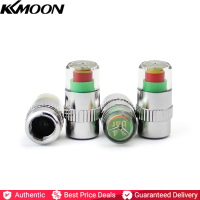 【COD/Ready】4 PCS รถยนต์อัตโนมัติความดันยาง Monitor ยาง Gage Alert SENSOR ตัวชี้ของวาล์วหมวก